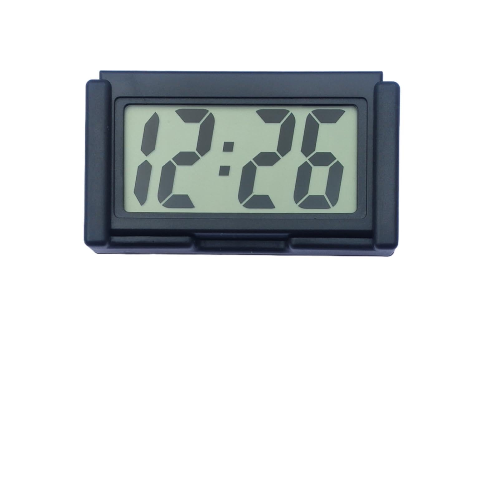 Shudyear Small Digital Clock with Jumbo LCD Time Day Display Mini Automotive Small Digital Clock Battery Operated for
