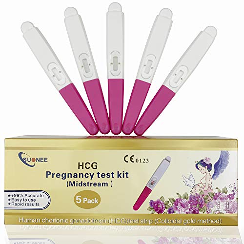 Pregnancy Test Early Detection,Early Pregnancy Test, 5Pack HCG Rapid Result Home Pregnancy Test Kit High Sensitivity Over 99% Accurate