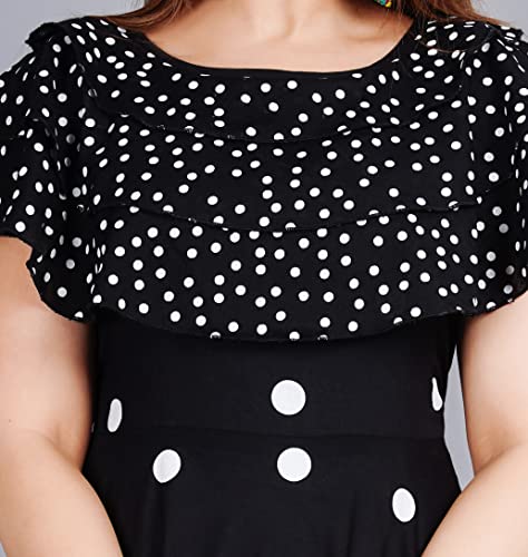 Image of Women's Polka Dot Fit and Flared Royon Dress