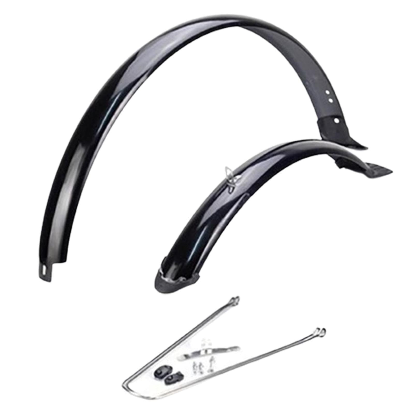 Gralara 2 Stück Fahrrad Schutzblech Set Vorder Und Hinterrad Radschutz Spritzwasserabweiser Schmutzfänger Aus Robustem PP Material mit Montagezubehör für Den