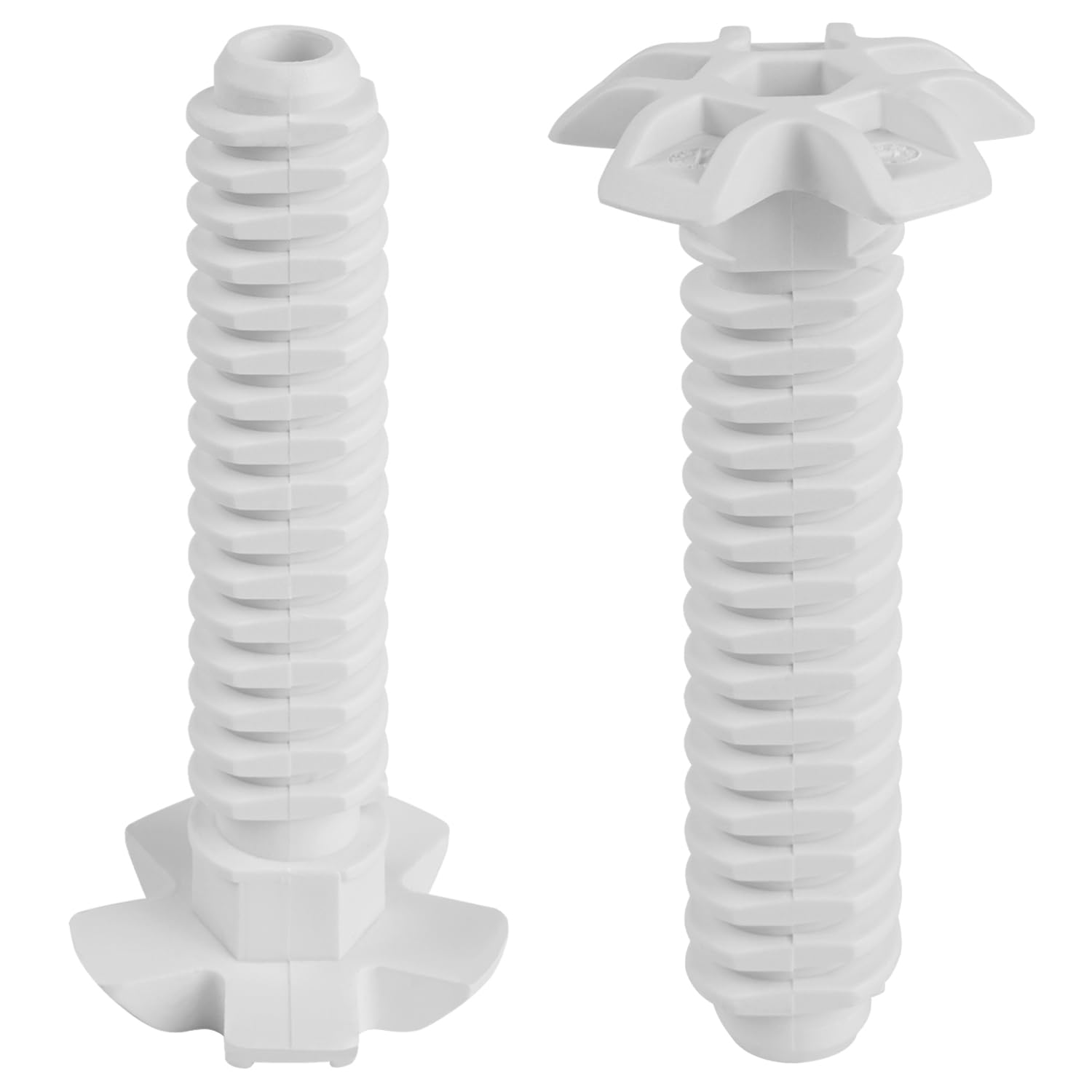 Bosch Lot de 2 pieds avant blancs pour lave-vaisselle Siemens 631221 00631221, iQ100, iQ300, iQ500, iQ700, StudioLine, classe extraordinaire PerfectDry Avantixx Logixx HydroStar 105 mm