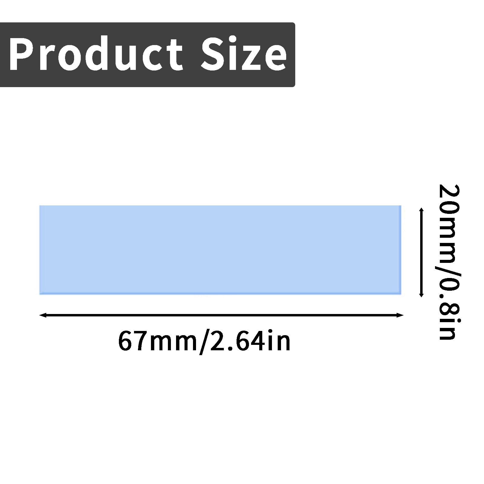 Silikonowa podkładka termoprzewodząca 30 sztuk podkładek przewodzących ciepło 67 x 20 mm zestaw podkładek termicznych Performance Thermal Pad wielokrotnego użytku do CPU GPU LED itd., 3 grubości: 0,5