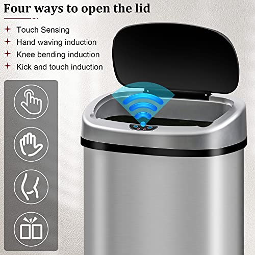 Caneca de Basura Automática Sensor Táctil Acero 50L miniatura 2