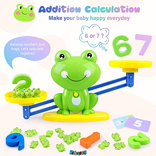 Image of Kidology Frog Balance Counting Toys for Kids 3+ Years | Fun Math Game for Preschool | Educational Number Learning Toy, Unique Children's Gift