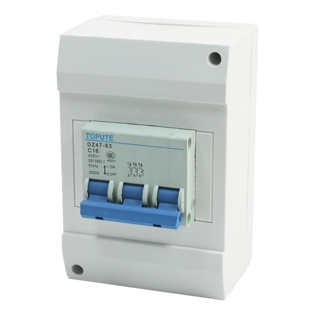IEUMJNAT AC 400V 16A 3 Pole On/Off Switch Miniature Circuit Breaker DZ47-63C16