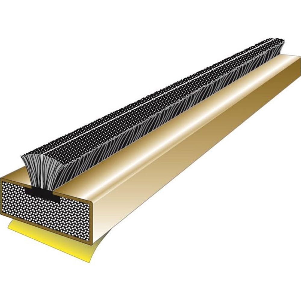 5-pak - Intumesecnt Fire and Smoke samoprzylepna uszczelka do drzwi 1050 x 15 x 4 mm, brązowa