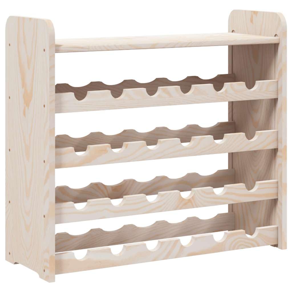 vidaXL Portavini Pannello Superiore 67,5x25x60 cm Legno Massello Pino, portabicchieri, portabottiglie da Whisky, Supporto Bottiglie