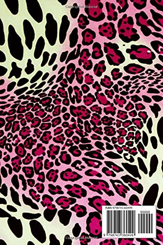 Bright Pink Cheetah and Animal Print Notebook in Fuchsia/Pink/Cream/Black - Image 2