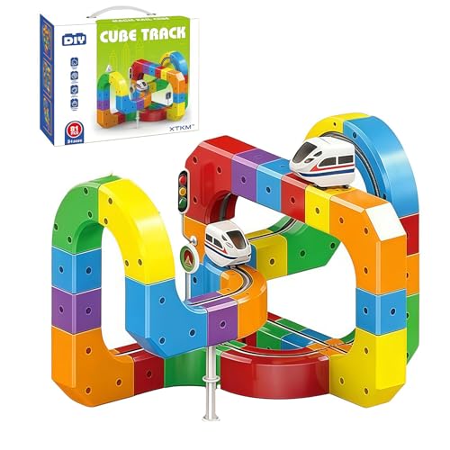 image for Xuvidem Magical Track Car Toys,Flexible Car Track Magical Train Set,DI