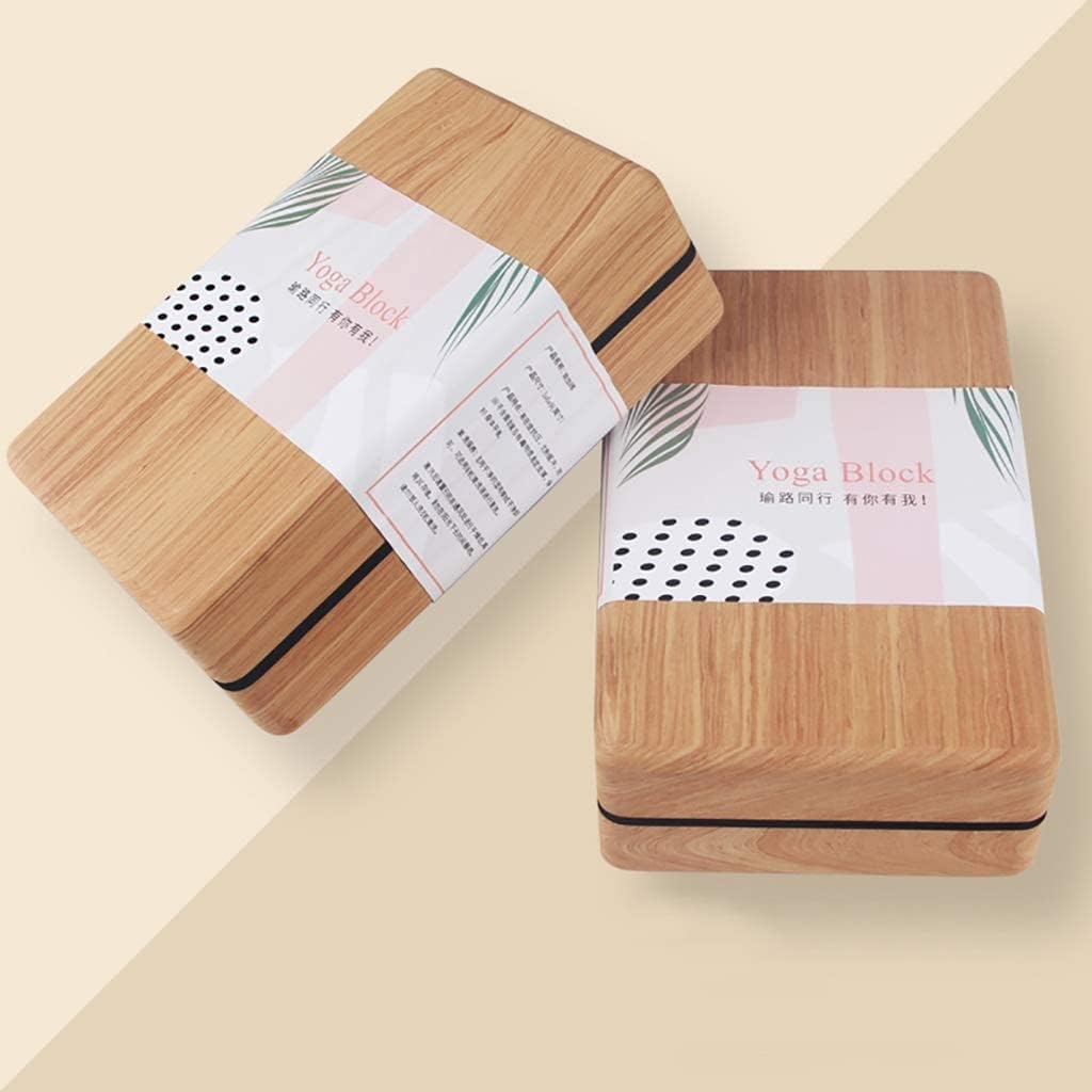 Yoga Blocks Moisture Resistant High Density Foam Fitness Bricks for Pilates, Yoga Blocks,Foam support Brick,Set of 2 Yoga Blocks, High Density POE Foam Yoga Bricks, Support Your Practice and Open Up Y
