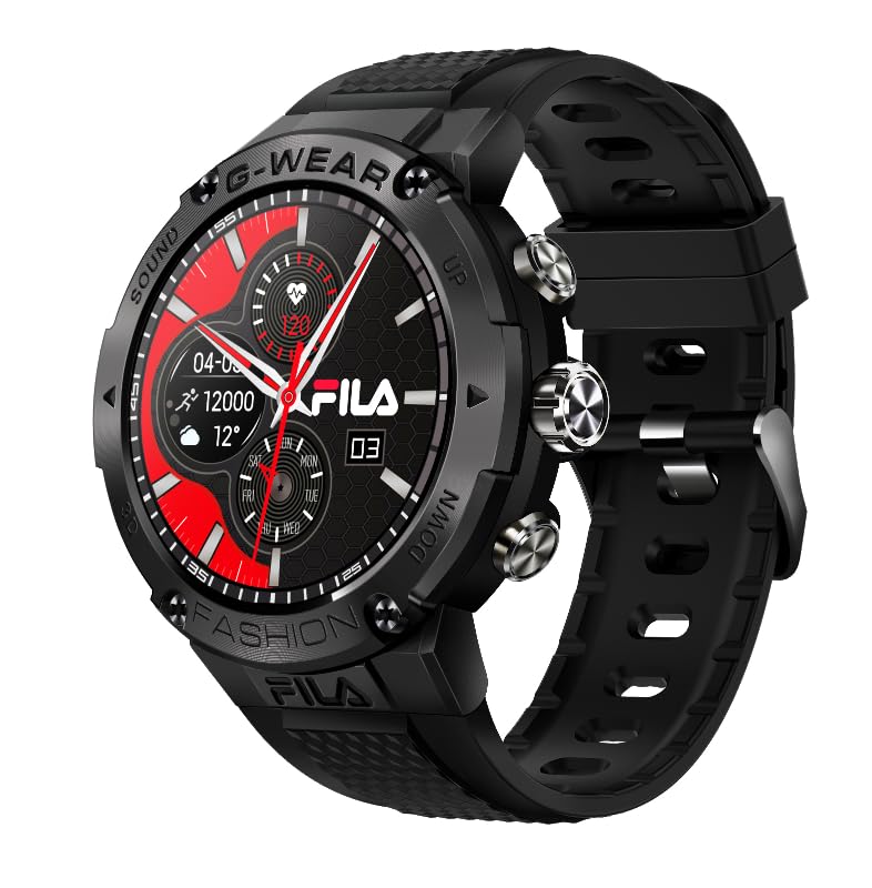 Fila Smart Watch (Answer/Make Calls), 1.32'' IPS HD Full Touch Screen Smart Watches for Men Women with Sleep/Heart Rate Monitor, Fitness Watch, Activity Tracker with 100+ Sport Modes for Android iOS