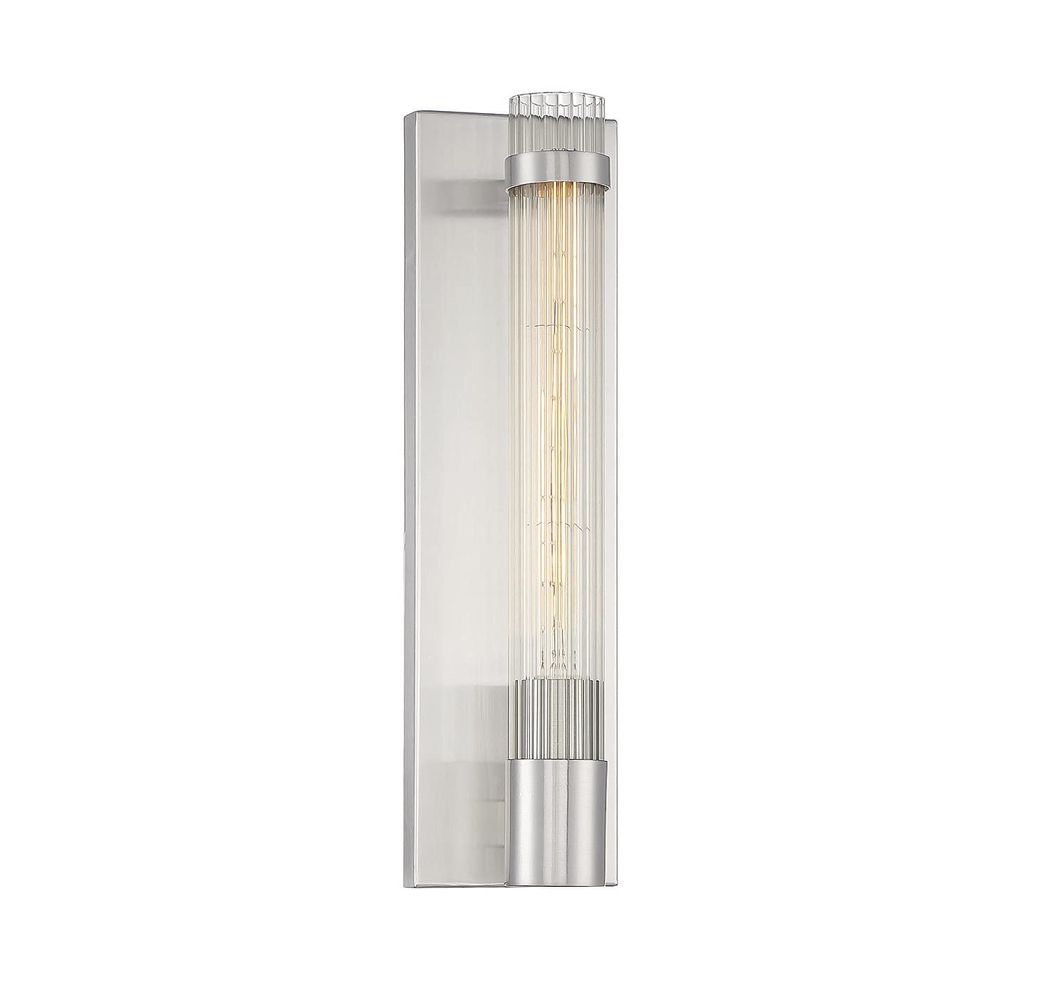 Savoy House 9-996-1-SN Willmar Wall Sconce in Satin Nickel (5" W x 16" H)