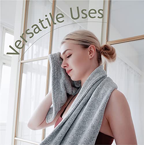 Myhomebody Premium Hair Towel | Ultra-Soft Lightweight Hair Towel, Quick Dry Towels | Towel As Hair Towel Wrap Multi-Use Quick Dry Towel | Hair Towel Wrap For Women And Men | 1Pc, Grey #TOP5