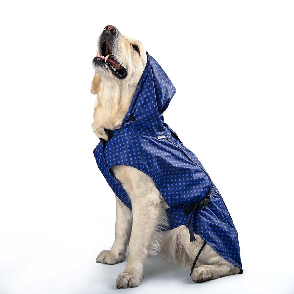 Heads Up For Tails Polka Drops Dog Raincoat - M (B0B17NTN36) Amazon Price History, Amazon Price Tracker