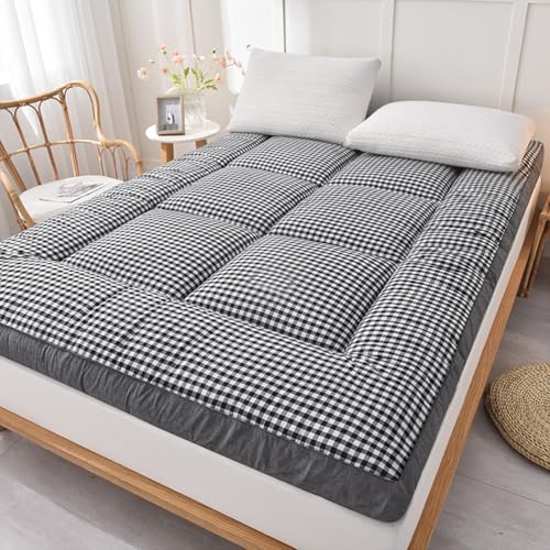 GYCS Colchón De Futón Plegable Enrollable, Colchón De Tatami Grueso Japonés, Dormir En El Suelo para Dormitorios De Estudiantes, 8Cm Tatami De Piso para Invitado, Sala De Estar,1,100x200x8cm