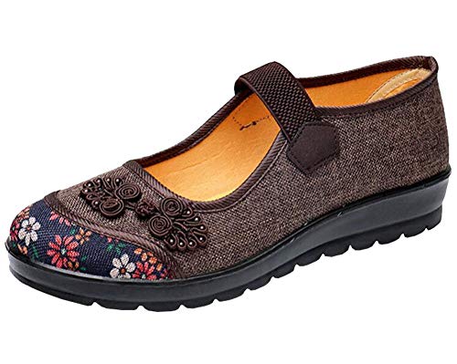 Zapatos Mary Jane de terciopelo para mujer missfiona con ajuste ancho