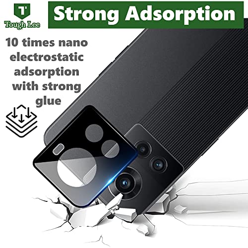 Tough Lee Back Camera Lens Protector Tempered Glass for Oneplus 10R 5G (Black) Pack of 1 7