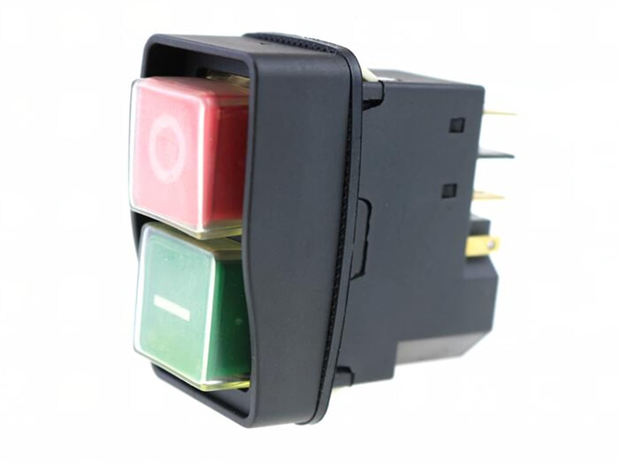 Interruttore elettromagnetico 5 pin On Off pulsante rosso/verde Interruttore di accensione arresto di emergenza 12A 230V interruttore elettronico