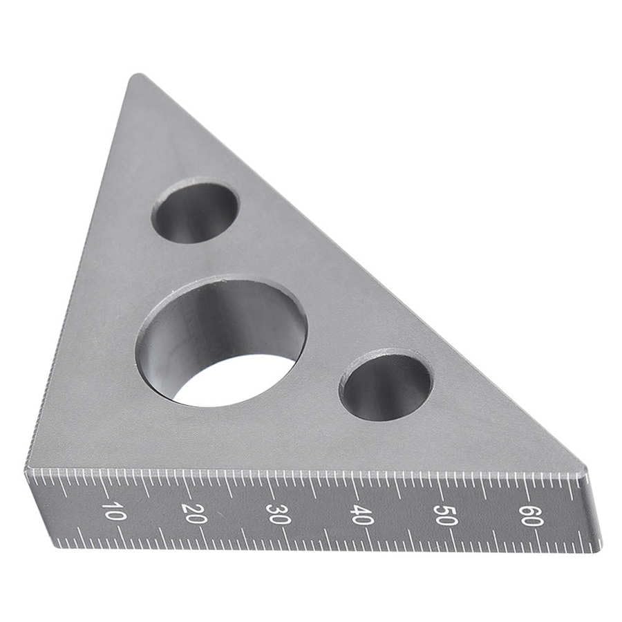 4pcs Right Angle Ruler Triangle Ruler Aluminum Alloy 45/90 Degree Frosted Right Angle Gauge Woodworking Ruler