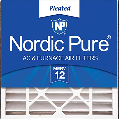 Image of Nordic Pure 20x20x5 Air Bear Replacement MERV 12 Air Filter 1 Pack | Actual Size: 19 11 /16 x 20 11 /16 x 4 15 /16 Fits 259112-103 Made in USA, Advanced HVAC Filtration, Mid-Sized Particles