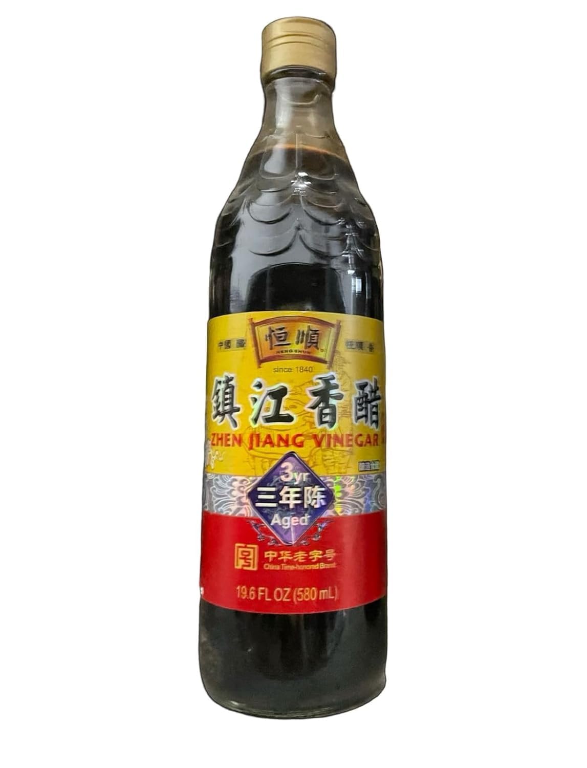 GenericZhen Jiang Vinegar Aged 3 Years Heng Shun - 19.6fl oz (Pack of 3)