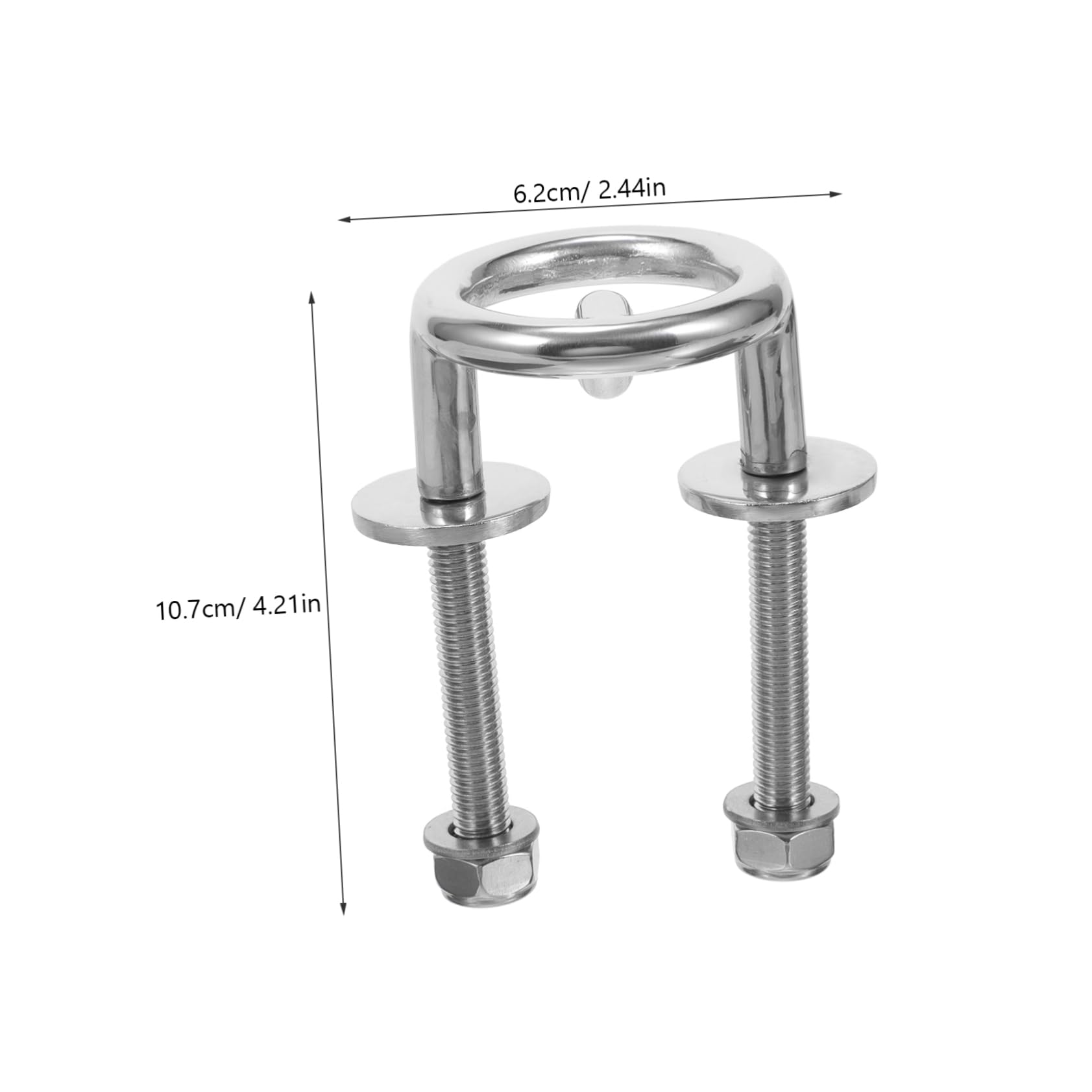 NULYLU Marine Stainless Steel Transoms Ski Tow Boat Hook Ski Tow Hook for Pontoon Boat