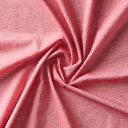 Image of 100% Pure Cotton 3 Layer Dohar, Single Bed Blanket Comforter, (60''X90'' / 152X230 CM), Uni Chambray, Skin Friendly Dohar, Color - Viva Magenta