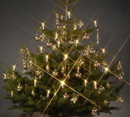 Trango 24-flammig LED-Weihnachtskerzen 340146 Christbaumkerzen...