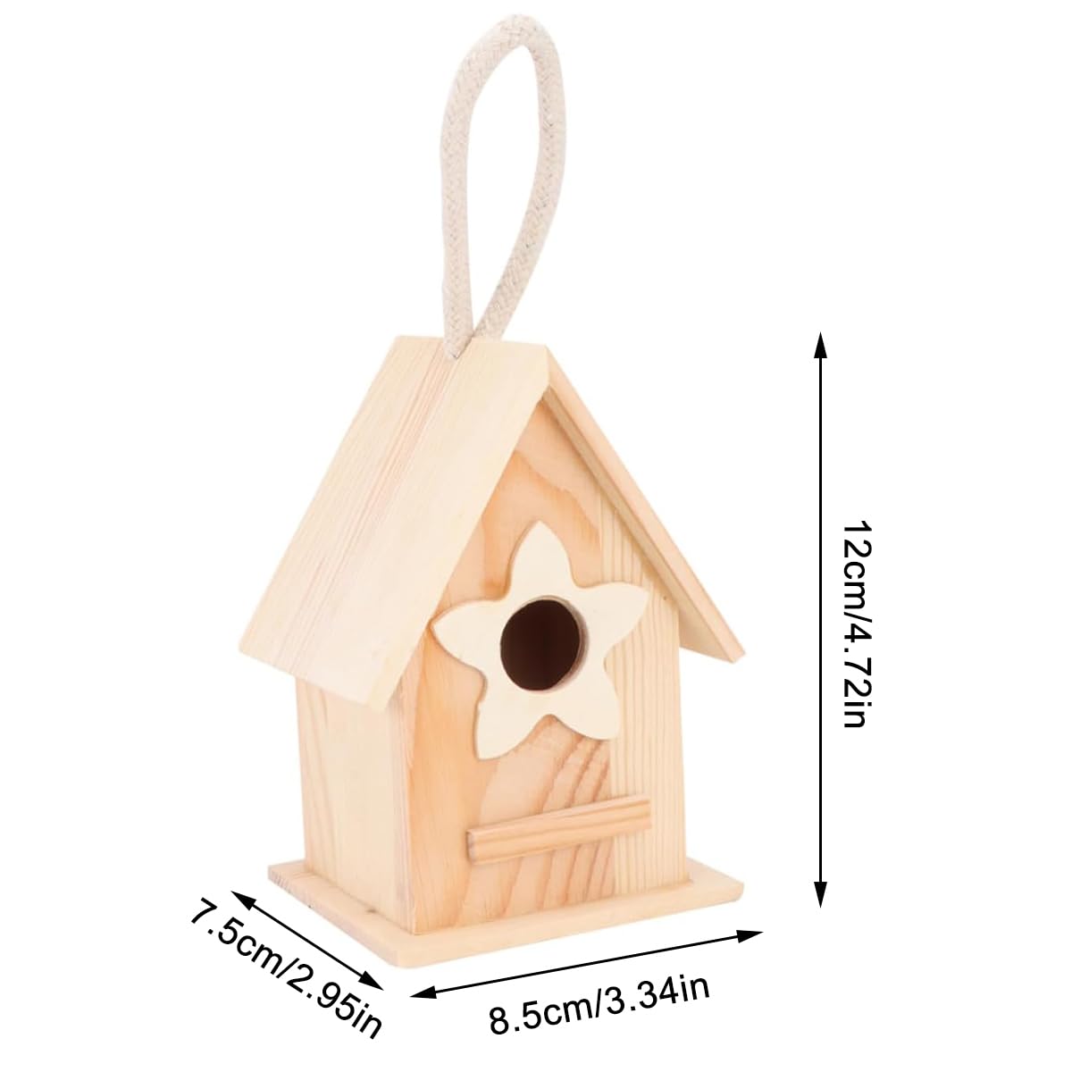 Amazon.co.jp: 木の鳥の巣 鳥小屋の外 小鳥の家 小さな家キット すずめ