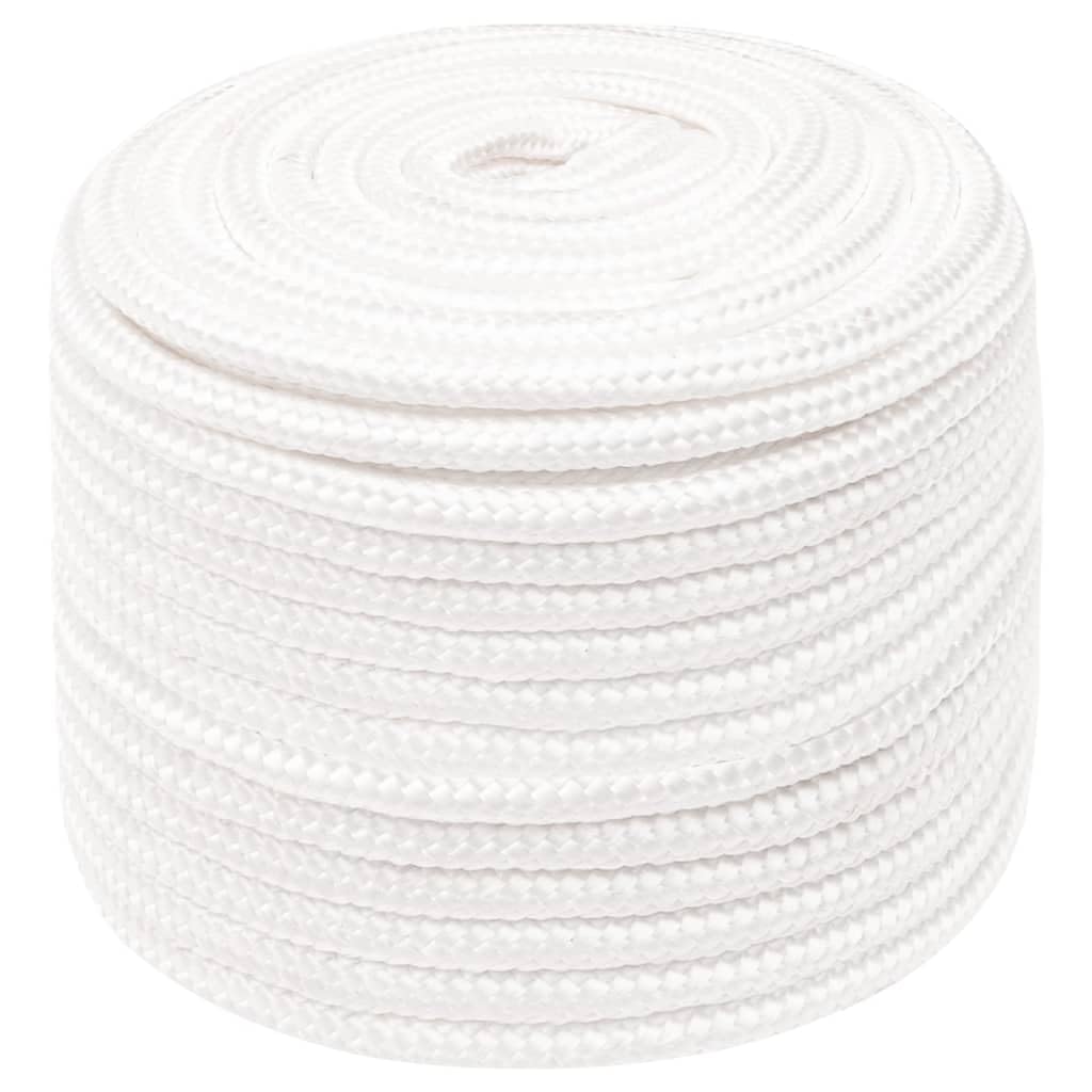 'vidaXL Polypropylene Boat Rope - Full White, 12 mm Thickness, 50 m Length - Durable and Weather-Resistant Sailing and Docking Rope — image 1
