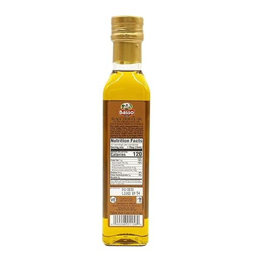 Juego de aceite de trufa blanco y negro, tamaño de botella grande, 2 botellas de 8.5 onzas (8.5 fl oz), alto concentrado,