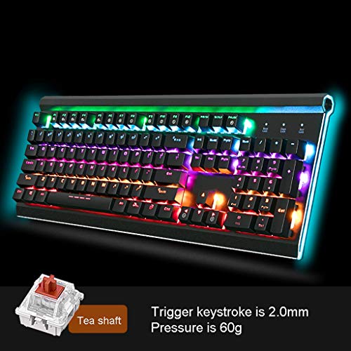 Teclado Gamer ARCH con panel metálico y luz LED miniatura 2