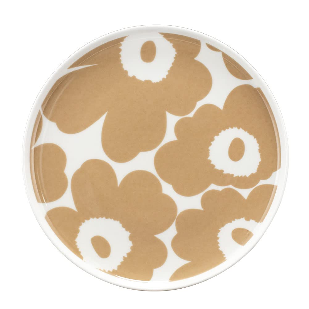 マリメッコ　ウニッコ　テラ×ホワイトプレート20cm4枚セット マリメッコ（marimekko） Unikko ウニッコ プレート 20cm