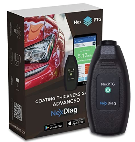 NexPTG Advanced Lackmessgerät Auto 2200 μm Lackschichtdickenmessgerät kfz Lackdickenmessgerät Schichtdickenmessgerät Lacktiefenmessgerät für Schichtdicken, kabellos, für Autolackdicken