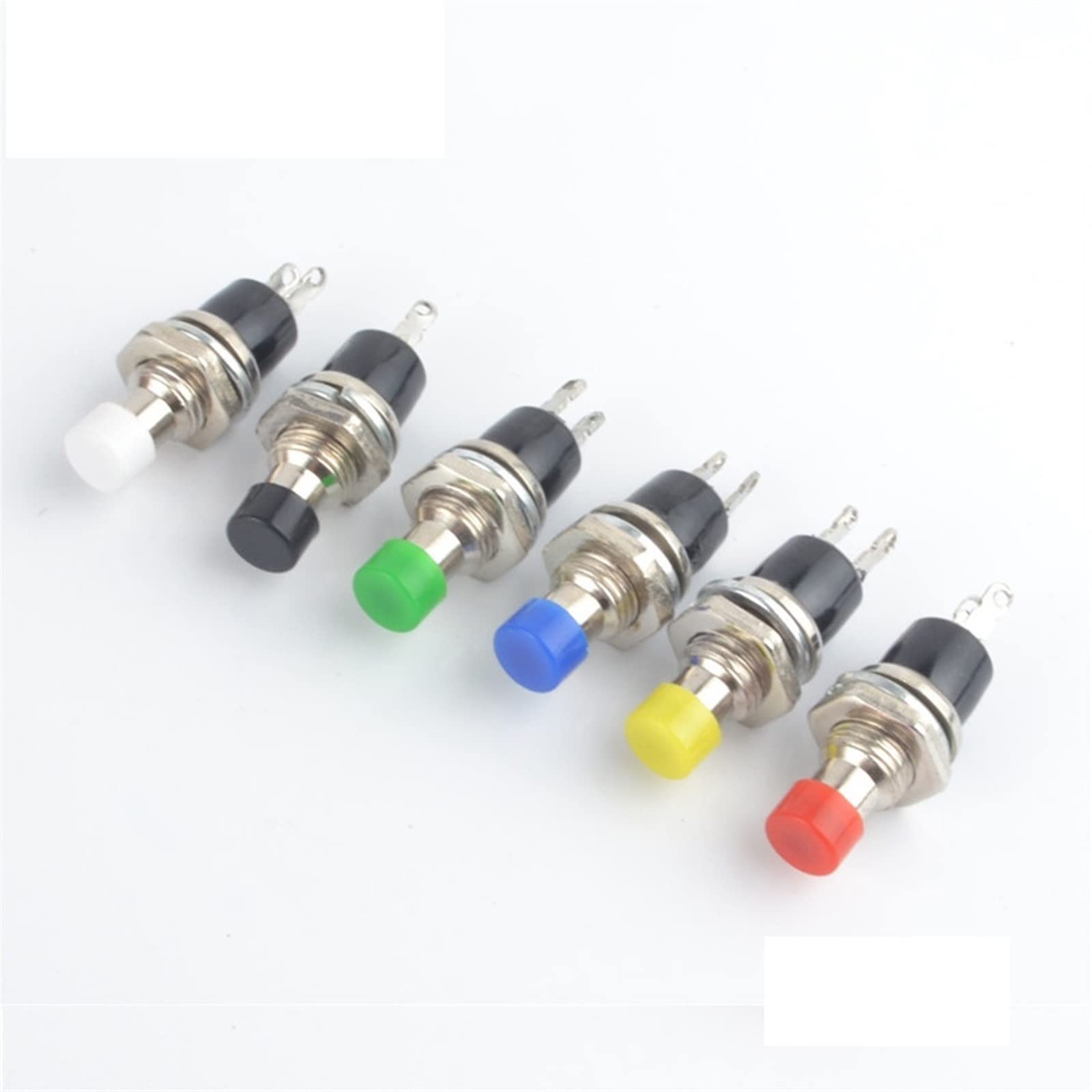 JFQOWCMP 10pcs PBS-110 7MM Push Button Switch Press Reset Momentary On Off Push Button Micro
