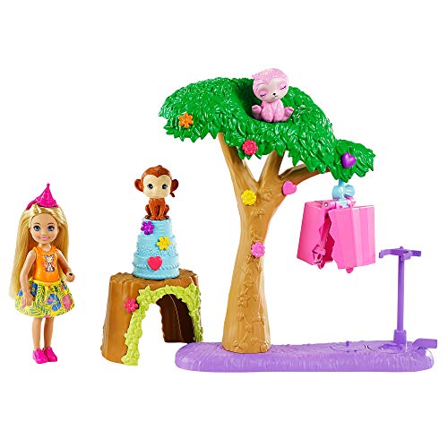 Barbie GTM84 - Barbie und Chelsea Dschungelabenteuer Piñataparty-Spielset mit Puppe und 2 Tierfreunden, für Kinder von 3… – Bild 6