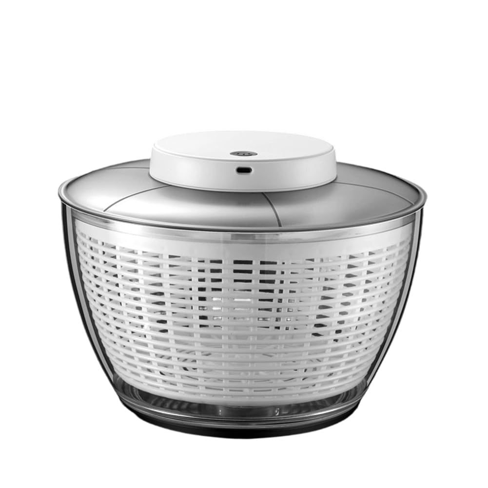 Hndhbfgrt Multifunction Food Fruit Dryer Electric/Manual Salad Spinner Vegetable Dehydrator Quick-Drying Drain Basket