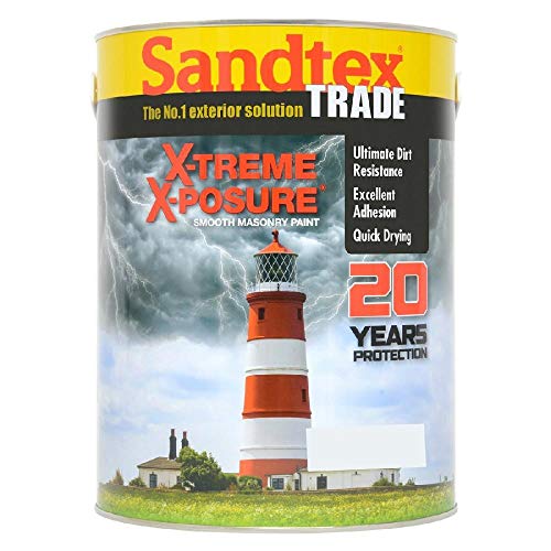 Sandtex X-Treme X-Posure Smooth Masonry Paint Brilliant White - 5L