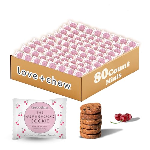 Love + Chew Mini Vegan Cookies, Gluten Free, 4g Plant