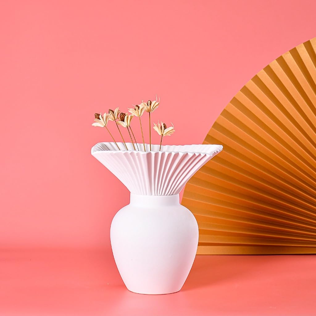 Blumenvase Dekorationen im nordischen Stil, kreative Keramikvasen for Zuhause, Blumenarrangements for den Balkon Wohndeko