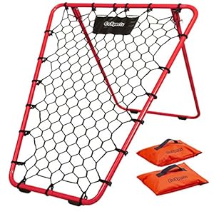 GoSports Basketball Rebounder with Adjustable Frame, Rubber Grip Feet and Sandbags - Portable Passback Training Aid product image