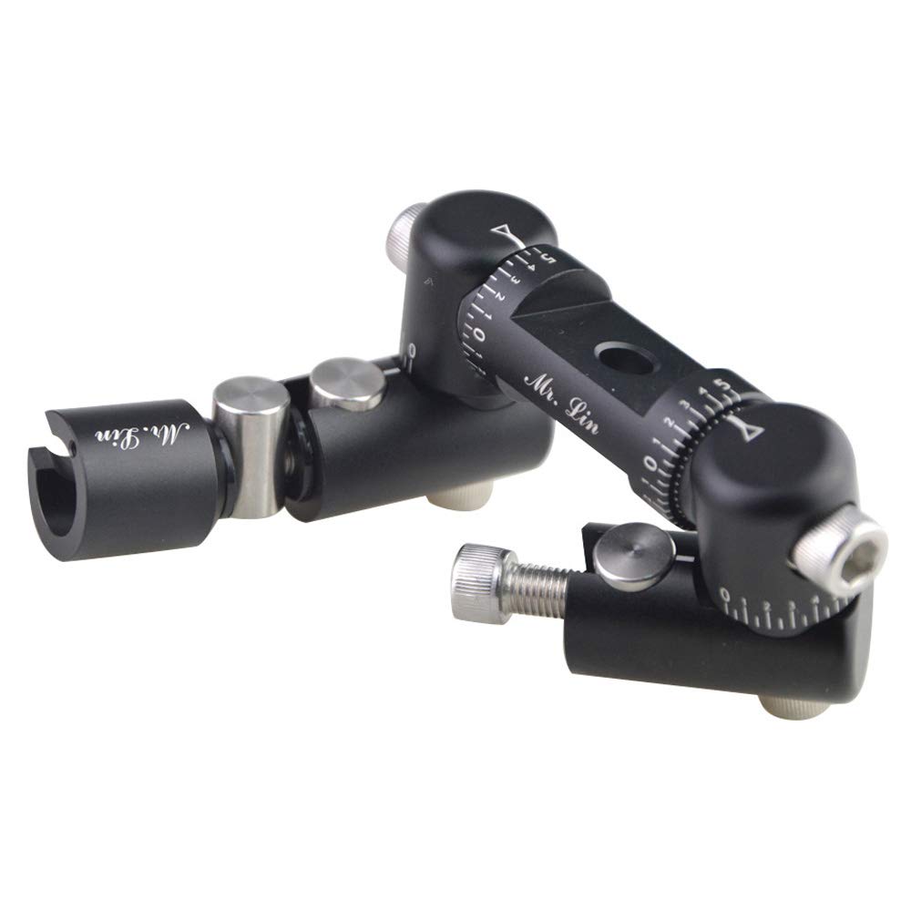 SHARROW Tiro con L'Arco V-Bar Barra di Equilibrio V-Barra a Doppio Lato Stabilizzatore di Prua Tiro con L'Arco V-Bar Doppio Lato Completamente Regolabile