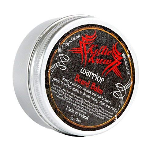 Baume à barbe artisanal fait main d'Irlande Warrior 50ml