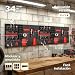 Imagen de Arebos Panel Portaherramientas de Pared 6 Piezas