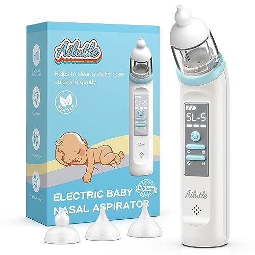 Nasal Aspirator for Baby| Nose Sucker for Baby | Electric Nasal Aspirator for Toddler | Automatic Baby Nose Cleaner USB Rechargeable with 5 Suctions Modes, Music & Colorful Light Soothing Function