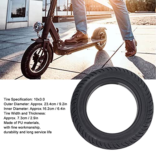 Uxsiya 10X3.0 Electric Scooter Solid Tire, Electric Scooter Wheel Tire Pu 10 Inch Electric Scooter Solid Tire Replacement For Front Rear Tire #TOP7