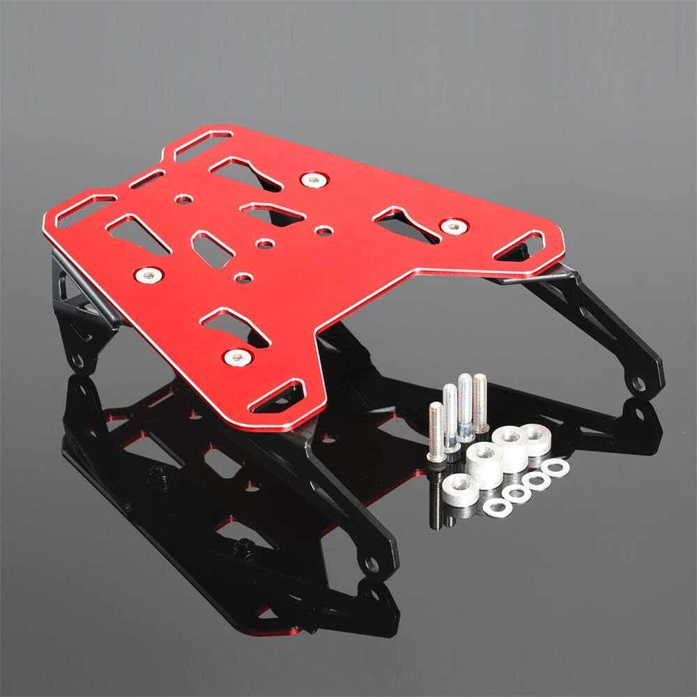 Compatible with 2021-2025 CRF 300L / CRF300L Rally Rear Rack - CNC Tail Luggage Cargo Rack (Red)