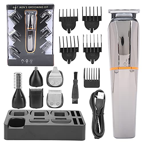 Tondeuse à cheveux rechargeable étanche avec têtes corps et nez