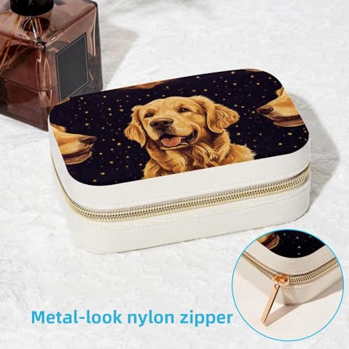 Boîte à bijoux Golden Retriever coffret de rangement boucles d'oreilles - 7