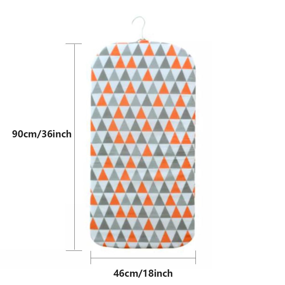 Bügelmatte Für Tisch Reise Bügelbrett Mit 360° Drehbarem Haken, Tragbare Hängende Bügelunterlage/-Matte, Hitzebeständig Dampfdurchlässig(Black White)